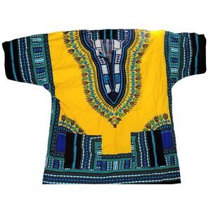 African 2XL/3XL Men Women Dashiki 100% Rayon Shirt Traditional Hippie Unisex Top